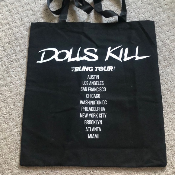 Dolls Kill bling tour HUGE tote - Picture 1 of 2